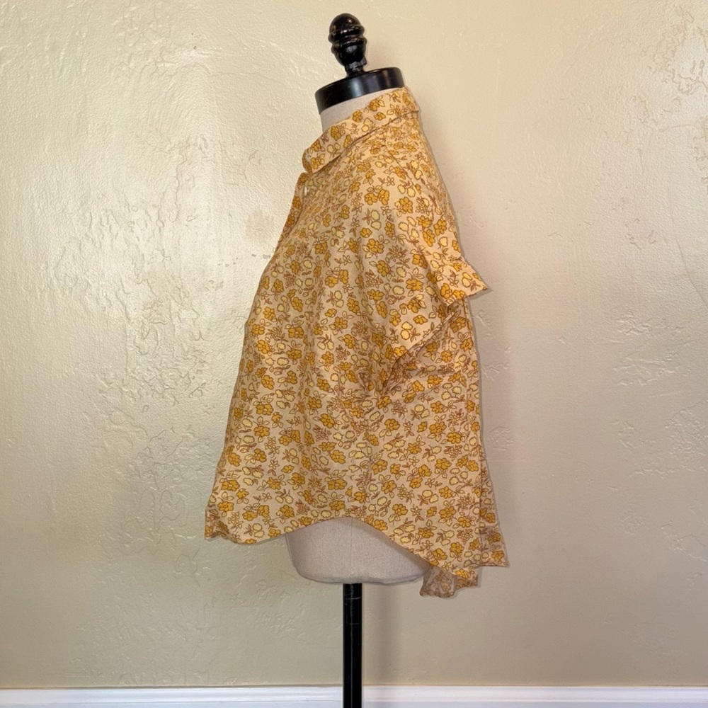 Madewell Hilltop Shirt in Piccola Floral French Vanilla Size Medium - Picture 5 of 14